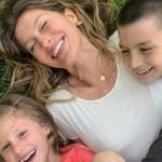 Gisele Bundchen e filhos Vivian e Benjamin