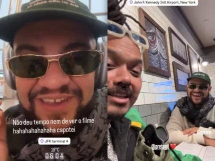 Gominho tira férias e desembarca nos EUA para reencontrar Preta Gil