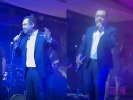 Governador Cláudio Castro canta “Evidências” com Alexandre de Moraes na plateia