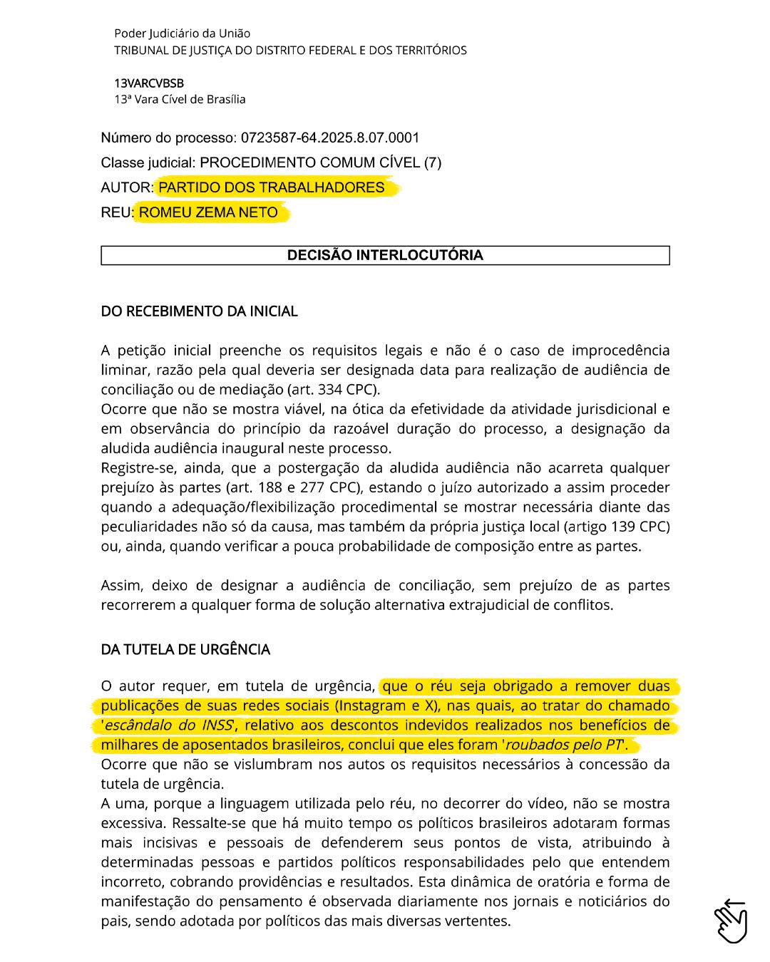 Reprodução: X/Romeu Zema