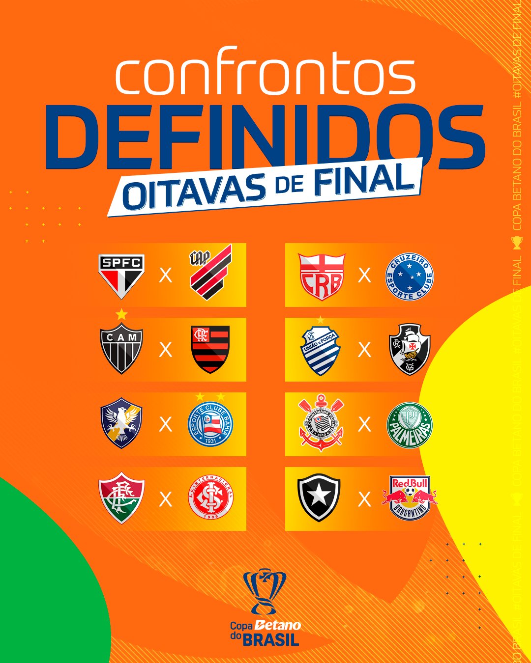 Confrontos de oitavas de final da Copa do Brasil são definidos / Reprodução 