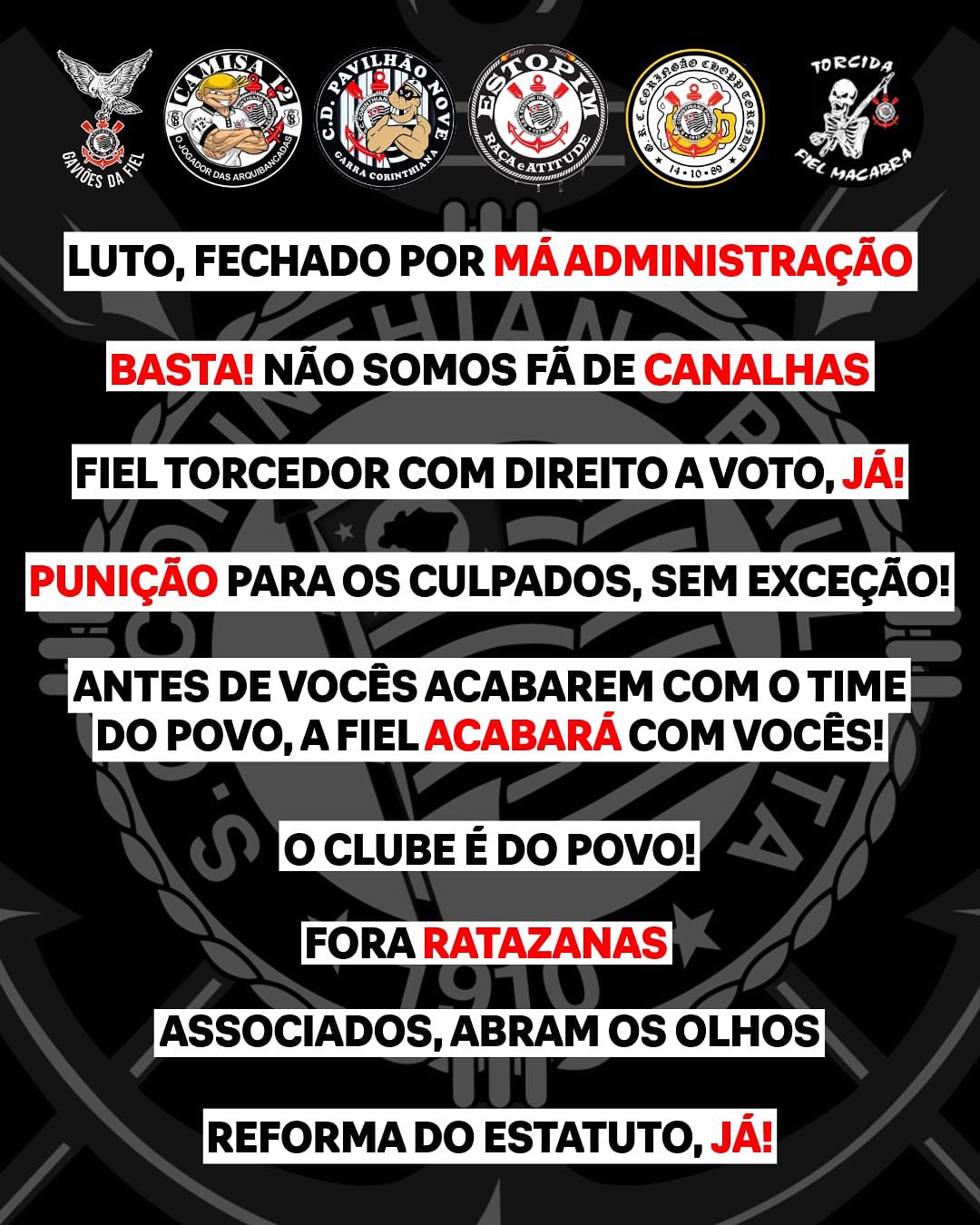 Sede do Corinthians é invadida por torcedores / Reprodução