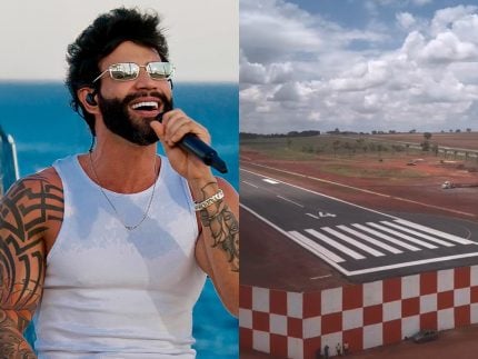 Gusttavo Lima finaliza obras em pista de pouso em sua casa. Veja como ficou!