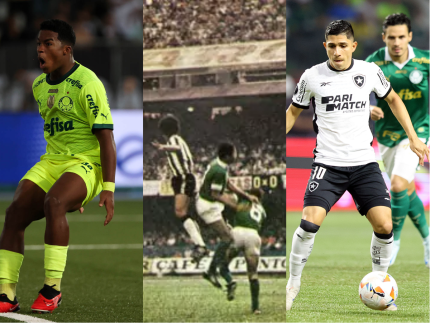 Finais, viradas e decisões: os maiores duelos entre Botafogo e Palmeiras
