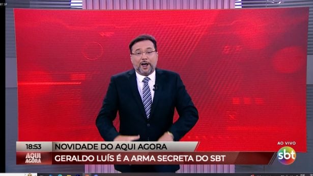Geraldo Luís vira ‘arma secreta’ do SBT para impulsionar o “Aqui Agora”