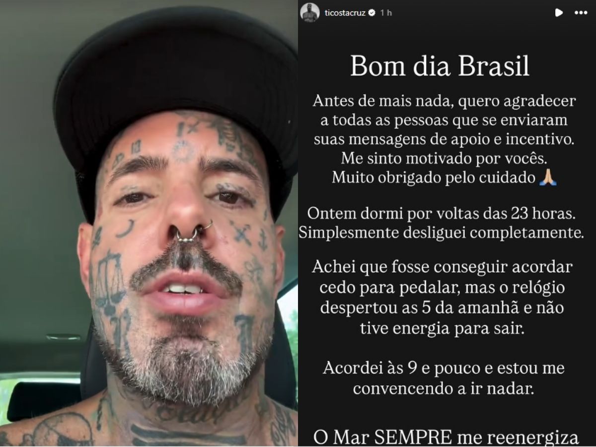 Tico Santa Cruz fala sobre crises de ansiedade e superação no esporte