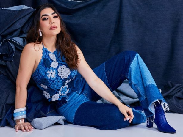 Naiara Azevedo aposta em looks feitos de jeans sustentável para a temporada de São João