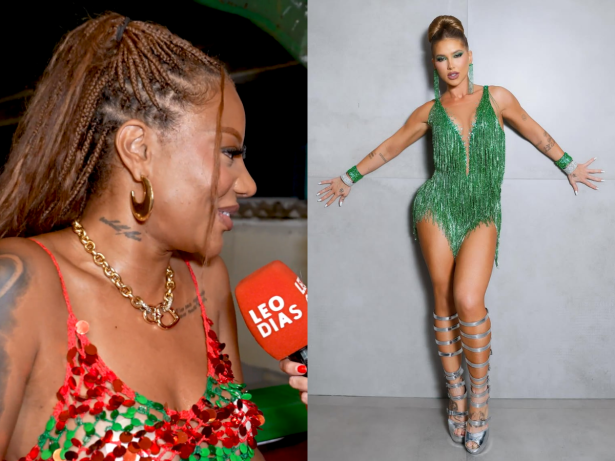 Ludmilla canta funk com samba na quadra da Grande Rio e comenta empolgação de Virginia