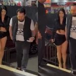 Marrone chega em show com morena misteriosa