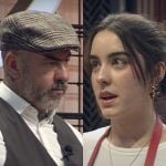 Henrique Fogaça e Larissa Porto no MasterChef