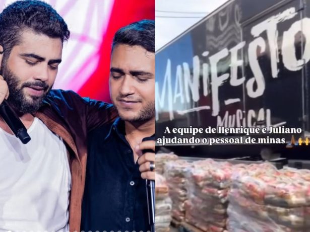 Solidariedade: Henrique e Juliano enviam carreta com doações de alimentos para MG