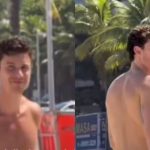 Quase carioca! De volta ao Brasil, Shawn Mendes é flagrado em praia no RJ