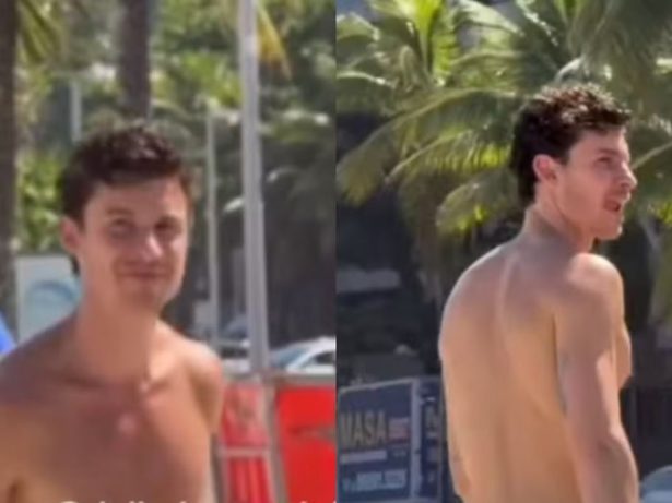 Quase carioca! De volta ao Brasil, Shawn Mendes é flagrado em praia no RJ