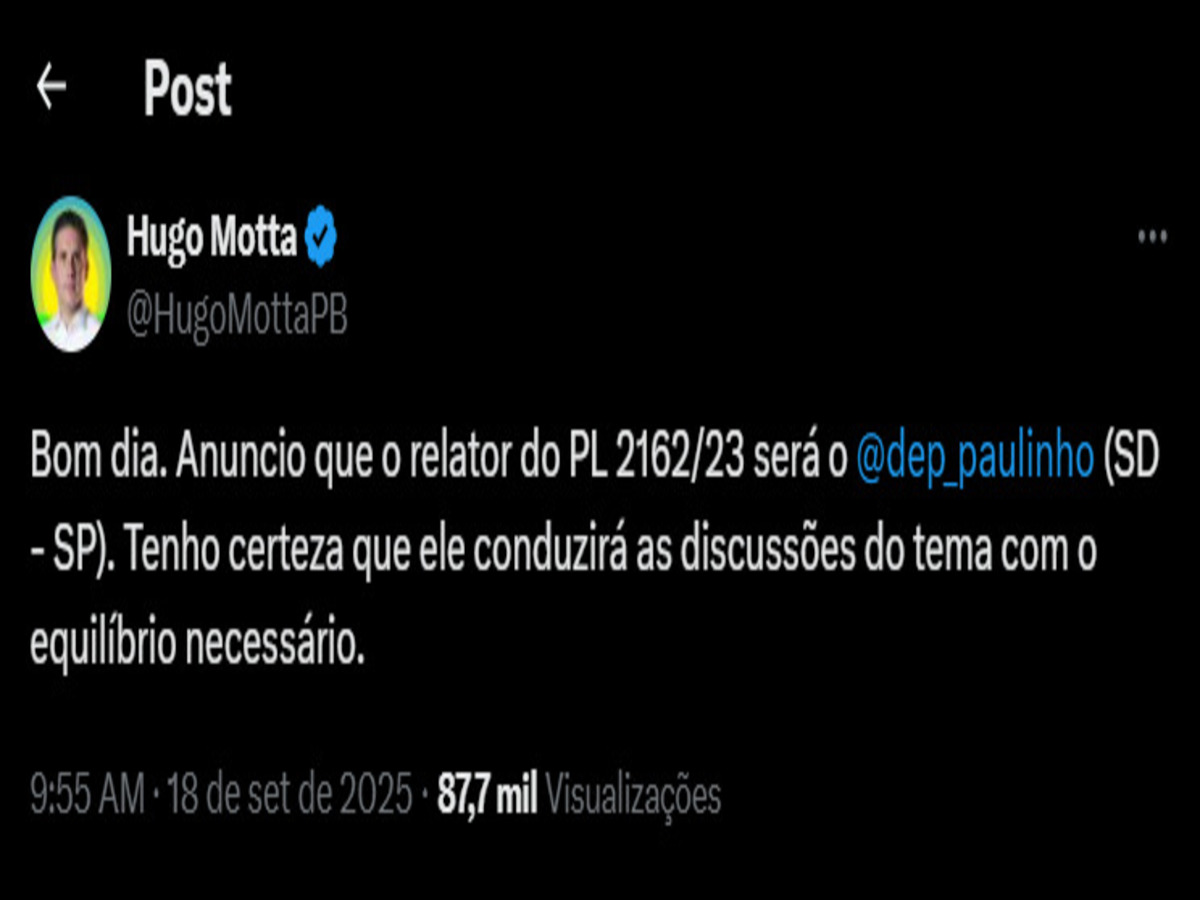 Hugo Motta X - Internet Reprodução