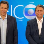 Tarcísio chama Haddad de Pinóquio durante debate ao discutir políticas para mães atípicas