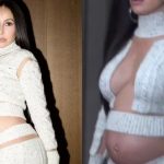 Grávida, Sabrina Sato exibe barrigão em vestido ousado durante viagem a Paris