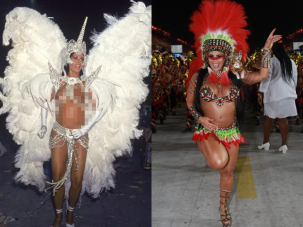 De Monique Evans a Viviane Araújo: famosas que desfilaram grávidas no Carnaval