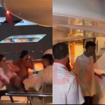 Fim do passeio! Virginia e Vini Jr. são vistos deixando iate na Espanha
