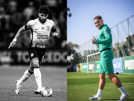 Yuri Alberto e Vitor Roque, os 9 do Corinthians e Palmeiras