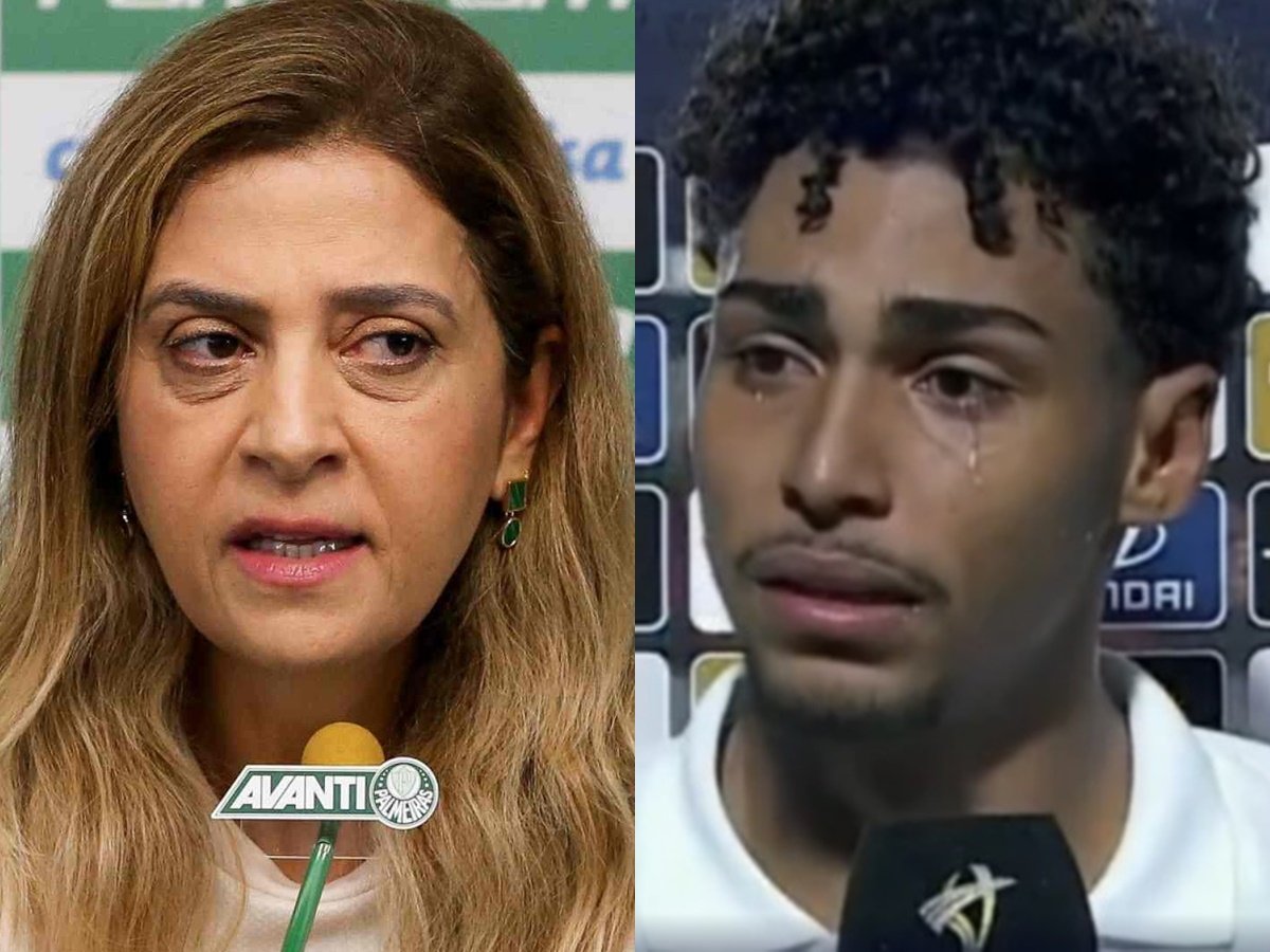 Leila Pereira, presidente do Palmeiras, se pronuncia sobre o caso de racismo envolvendo Luighi / Reprodução 