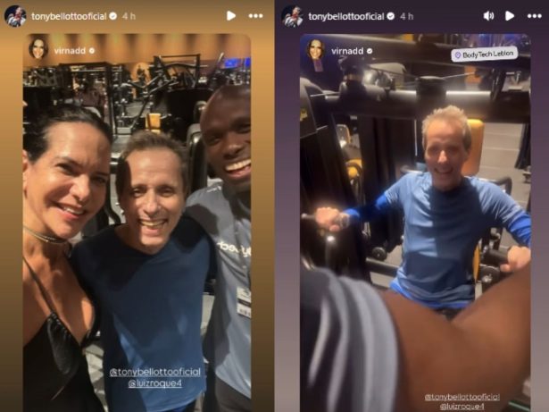 Tony Bellotto retoma rotina de treinos em academia após cirurgia contra o câncer