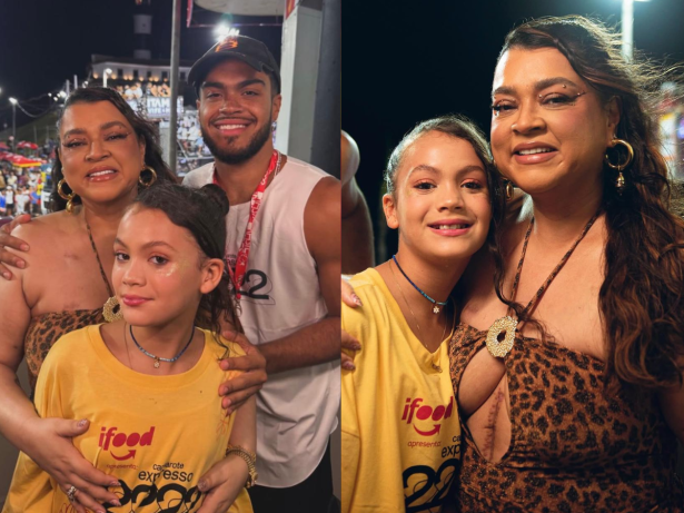 Filho de Preta Gil posta foto com a mãe e filha no Carnaval: “A gente é feliz aqui”