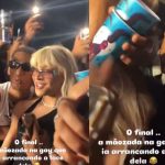Pabllo Vittar reage a puxão de cabelo de fã durante show em Recife