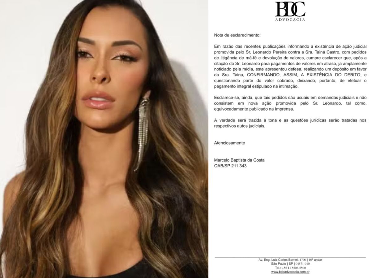 Reprodução/Instagram @tainamilitao Reprodução/Instagram @tainamilitao