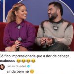 “A dor de cabeça acabou”: Lucas Guedez reage a comentário sobre passado de Virginia