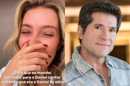 Ops, áudio errado! Luiza Possi confunde Daniel com pedreiro: “A privada entupiu”