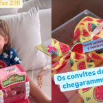 Virginia surpreende com convite de brinquedo para aniversário de Maria Flor