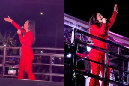 Ivete Sangalo interrompe show para evitar que derrubem árvore para passagem de trio