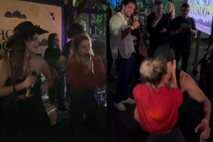 Festa de despedida de No Rancho Fundo tem dança e beijo de Luísa Arraes e Loreto