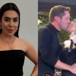 Naiara Azevedo surpreende ao beijar novo namorado em show: “Quase casada”