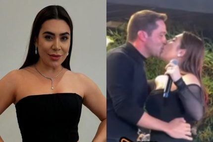 Naiara Azevedo surpreende ao beijar novo namorado em show: “Quase casada”