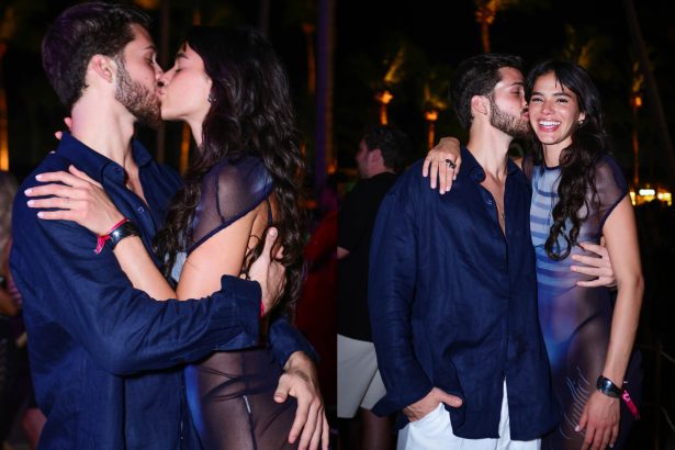 Entre beijos e mão boba: Bruna Marquezine e João Guilherme curtem pré-Réveillon em Alagoas