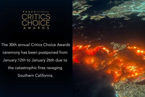 Cerimônia do Critics Choice Awards é adiada devido a incêndios em Los Angeles. Saiba nova data