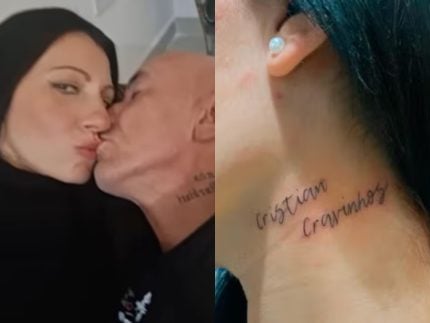 Influenciadora termina com Cristian Cravinhos meses após tatuar nome dele no pescoço