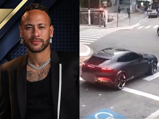 Ferrari milionária de Neymar comete infração em São Paulo