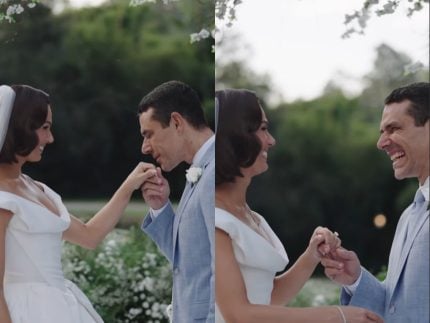 Marcus Buaiz posta vídeo inédito de casamento e se declara para Isis: “O amor constrói”