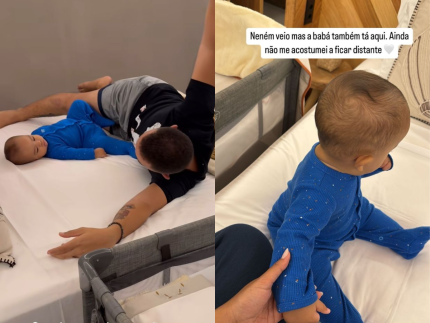 João Gomes e Ary levam filho de nove meses para a lua de mel: “Pais apegados”