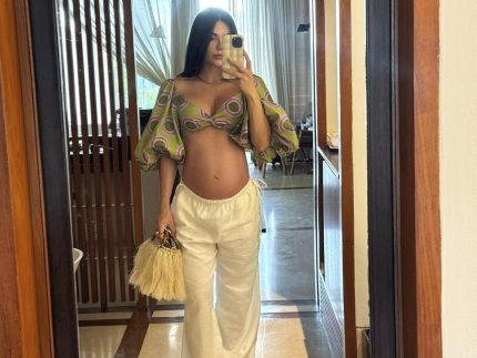 Grávida de Luan Santana, Jade Magalhães encanta fãs com novas fotos da barriga