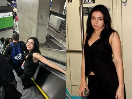 Charli XCX no metrô de São Paulo