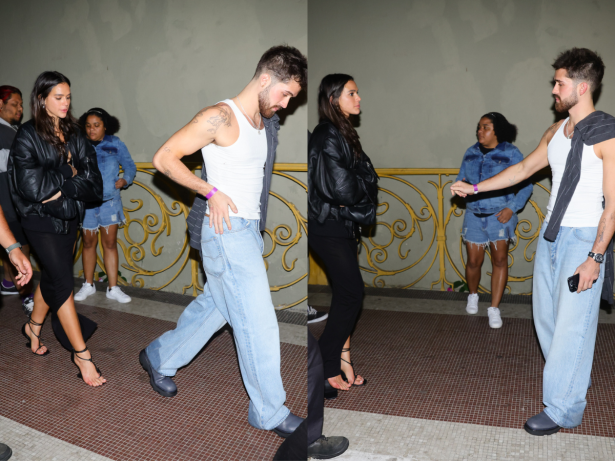 Com sandália arrebentada, Bruna Marquezine deixa balada com João Guilherme em SP