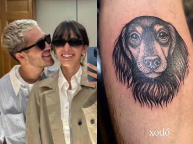 João Guilherme faz tatuagem de cachorro que adotou com Bruna Marquezine: “Xodó”