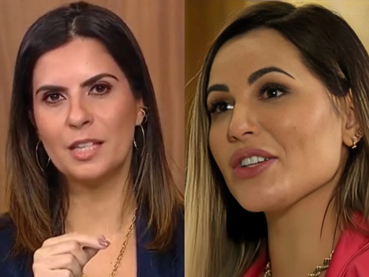 Camila Bomfim e Deolane Bezerra (Reprodução: GloboNews/Record)