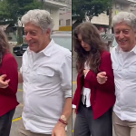 Aos 76 anos, Caco Barcellos comparece em votação após passar por cirurgia na coluna