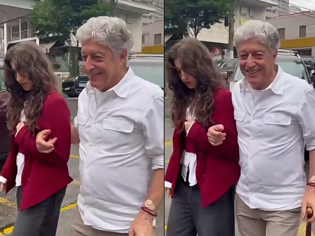 Aos 76 anos, Caco Barcellos comparece em votação após passar por cirurgia na coluna