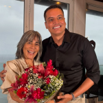 Gloria Pires grava entrevista para novo programa de Leo Dias na Band