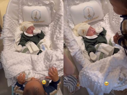 Amor puro! João Gomes encanta ao mostrar o filho Jorge conhecendo o irmãozinho Joaquim